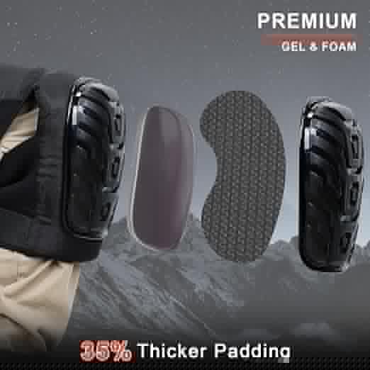 HOLULO Knee pads for men and women, construction knee pads for work, featuring upgraded adjustable extension straps and non-slip, durable, and comfortable foam gel knee pads.